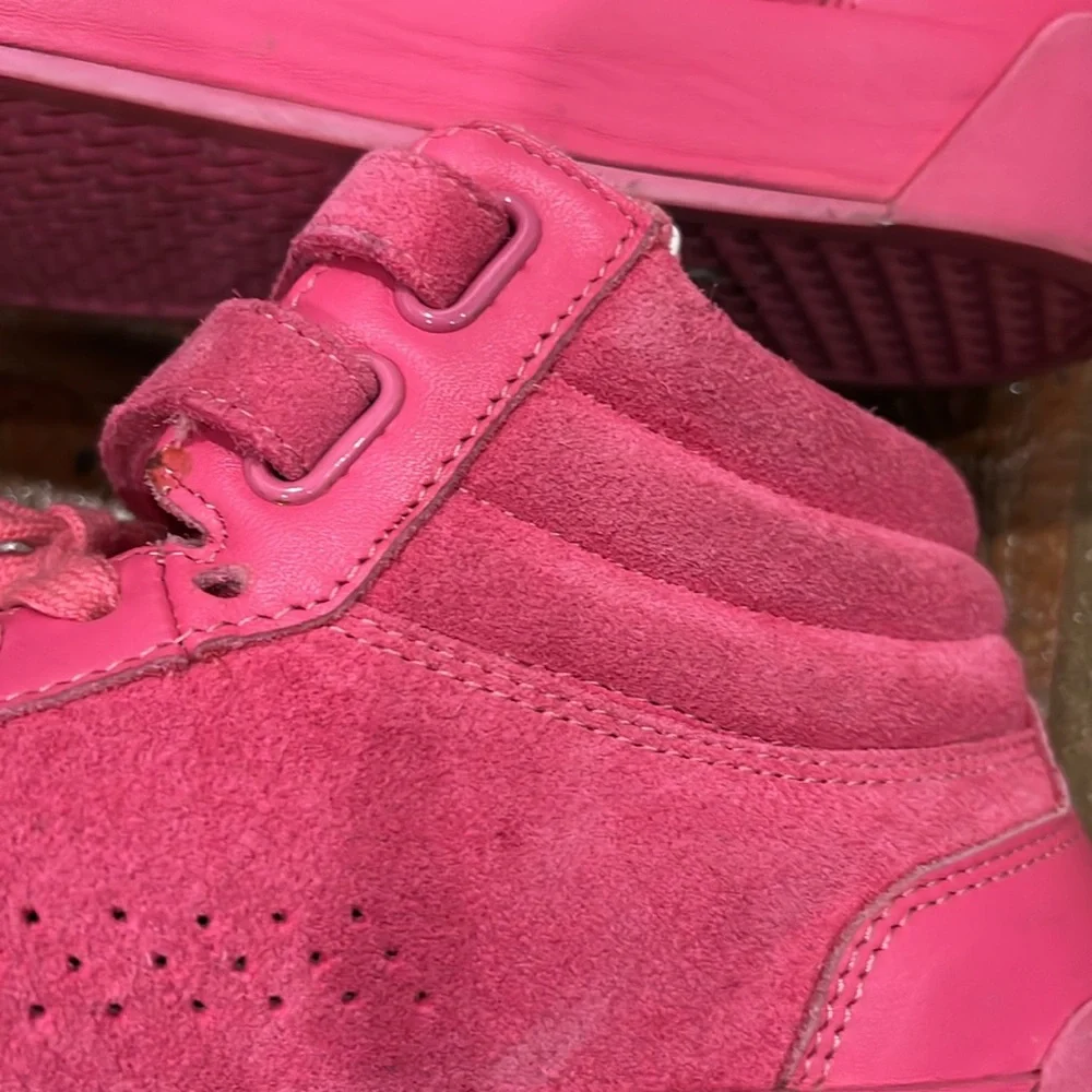 Rag & bone Nova hot pink high top sneakers size 7 - Picture 6 of 12